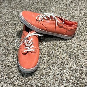 Coral vans sneakers